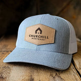 Trucker Snapback w/ Tan Leather Patch