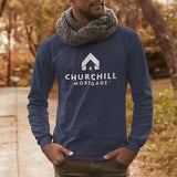 Comfort Colors Heavy Weight Ring Spun Long-Sleeved Tee - stacked Churchill logo
