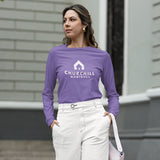 Comfort Colors Heavy Weight Ring Spun Long-Sleeved Tee - stacked Churchill logo