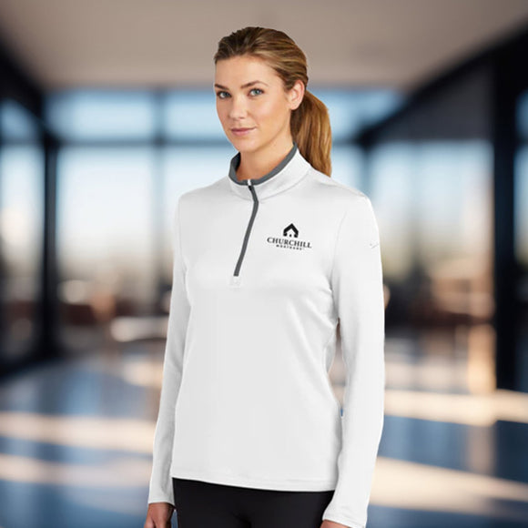 Ladies Nike Dri-FIT Stretch 1/4 Zip Cover-Up