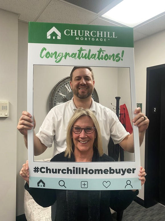 Churchill Selfie Photo Frames - made from Coroplast®