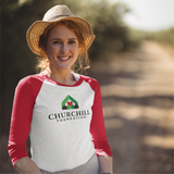 CMC Foundation - Red or Black 3/4 Sleeve Unisex Raglan Triblend Tee