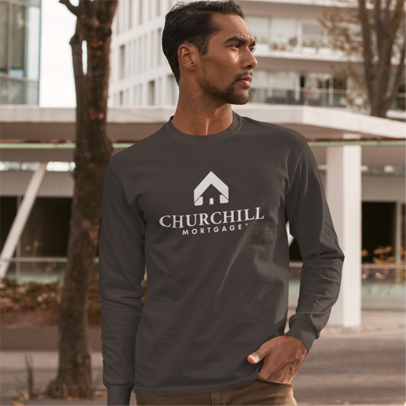 Men's Long-Sleeved Frost Black T-Shirt