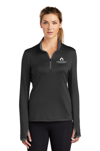 Ladies Nike Dri-FIT Stretch 1/4 Zip Cover-Up